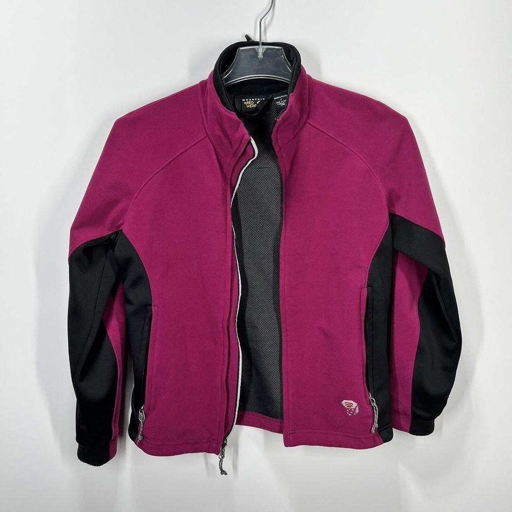 Mountain Hardware Womens Jacket Size 8 Pink Long Sleeve Fleece Outdoor Full Zip - Picture 3 of 9